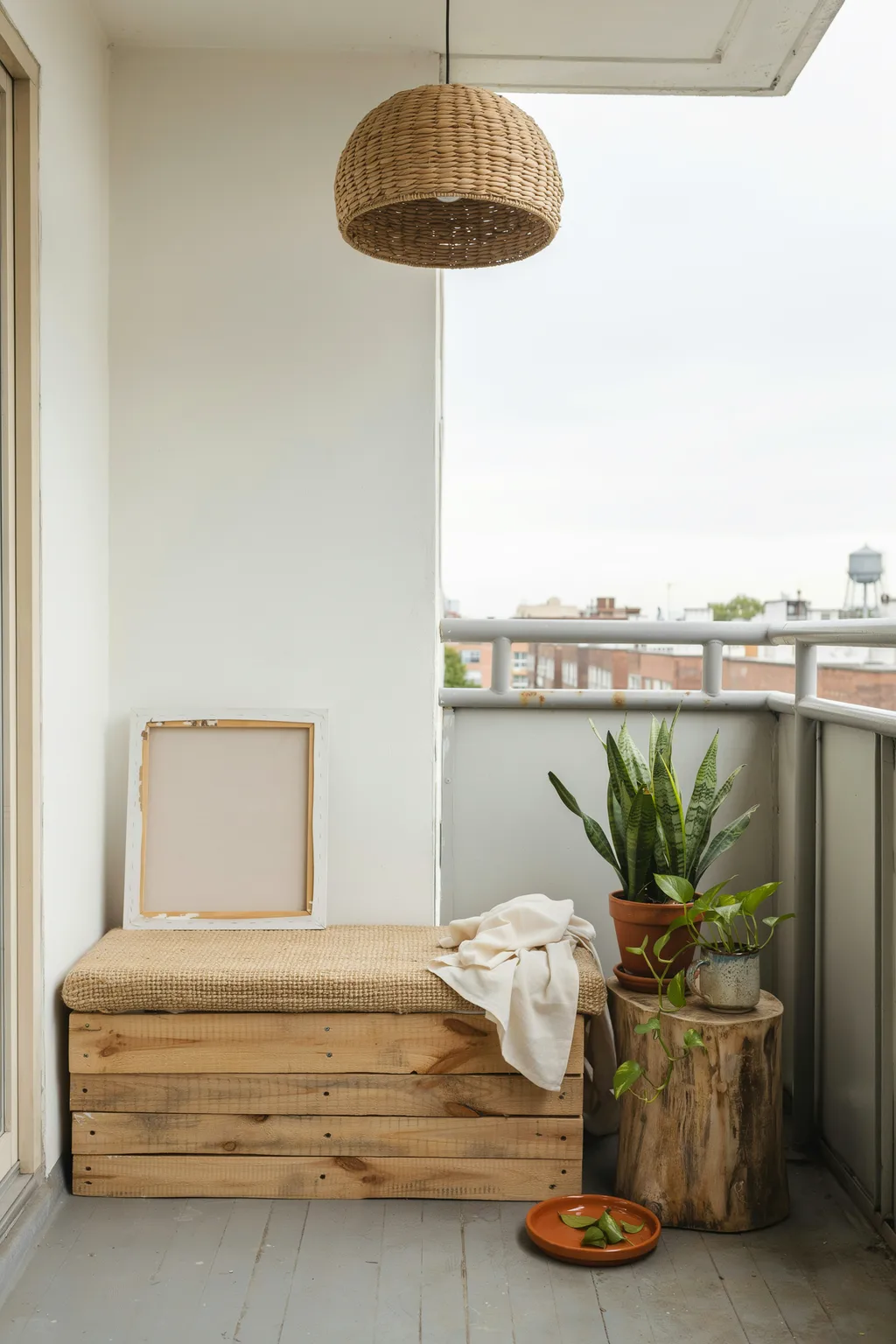 Budget Balcony Makeover With Pallet Wood
