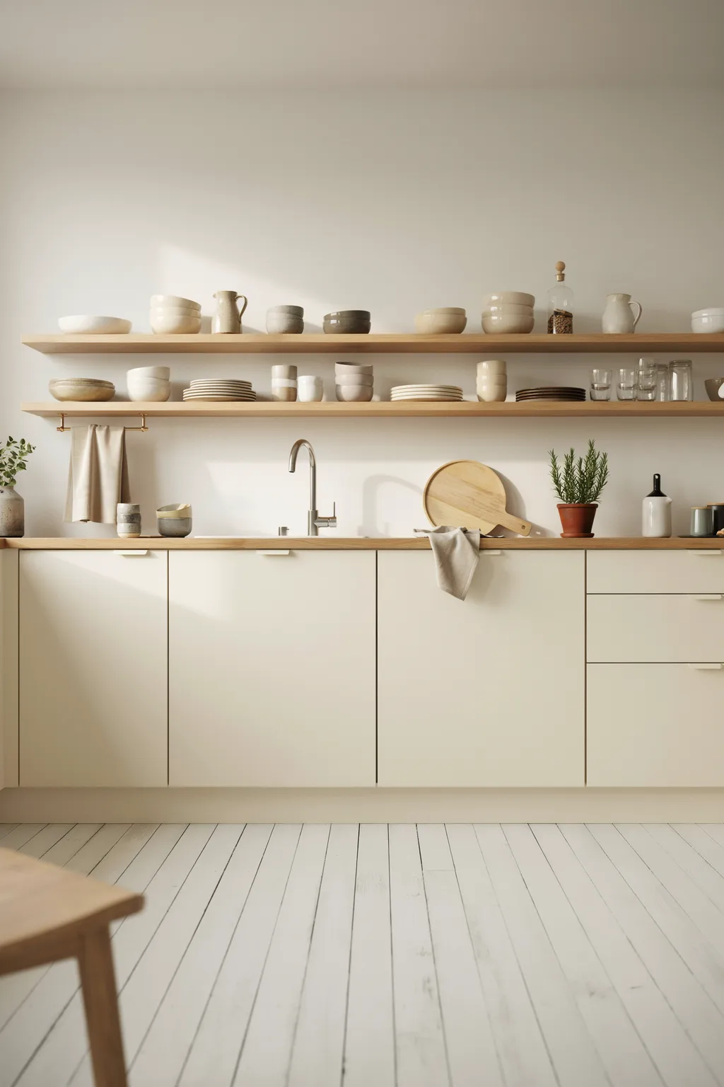 Scandinavian Calm For A Small Kitchen