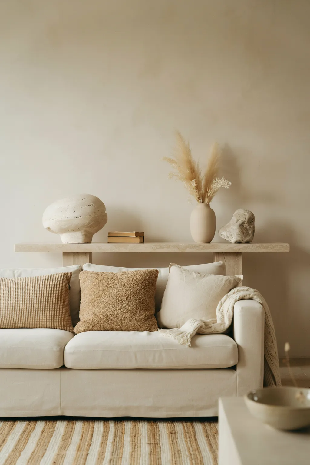 Layer Textured Neutrals and Stone Art