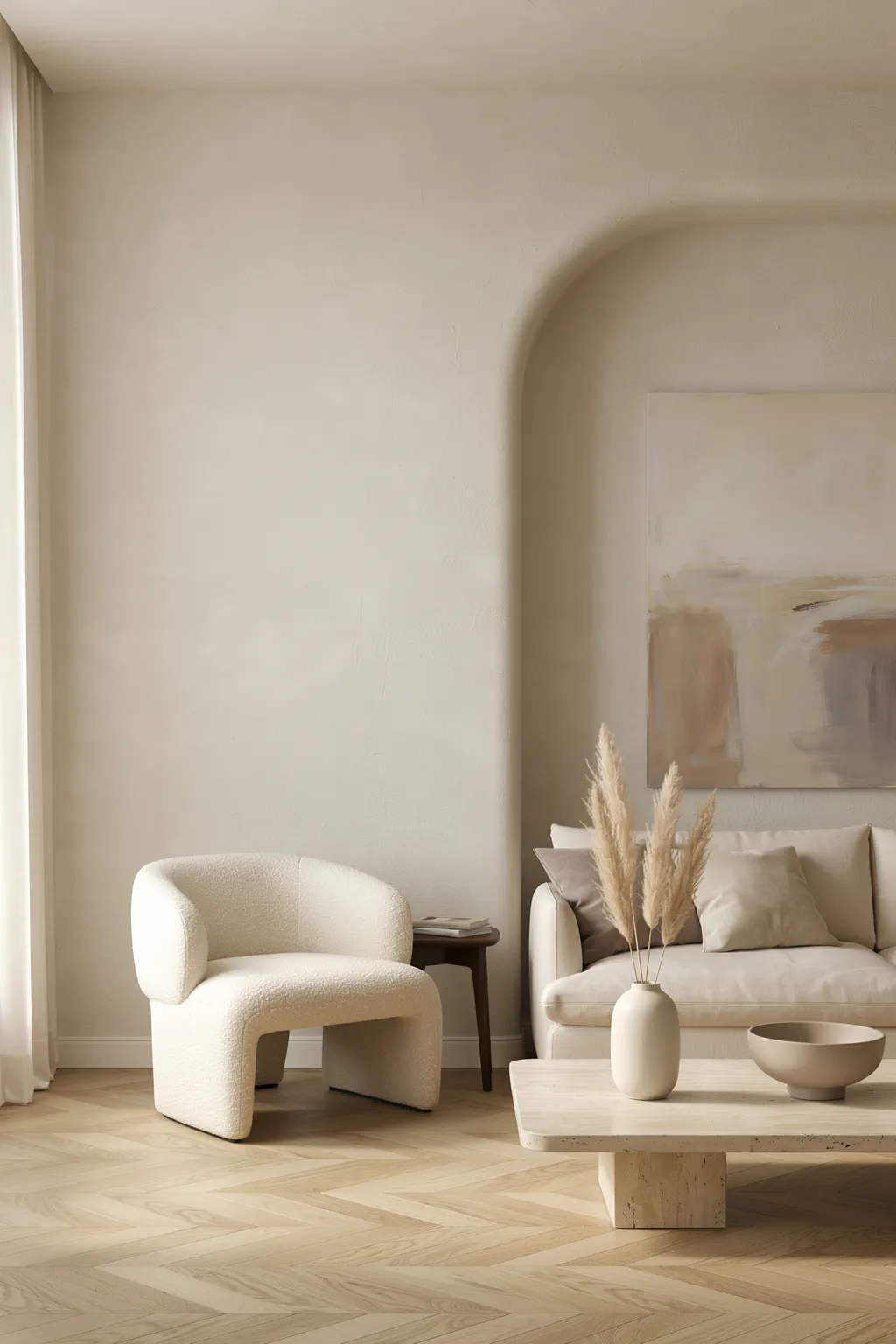 Frame the Sofa With Soft Geometry