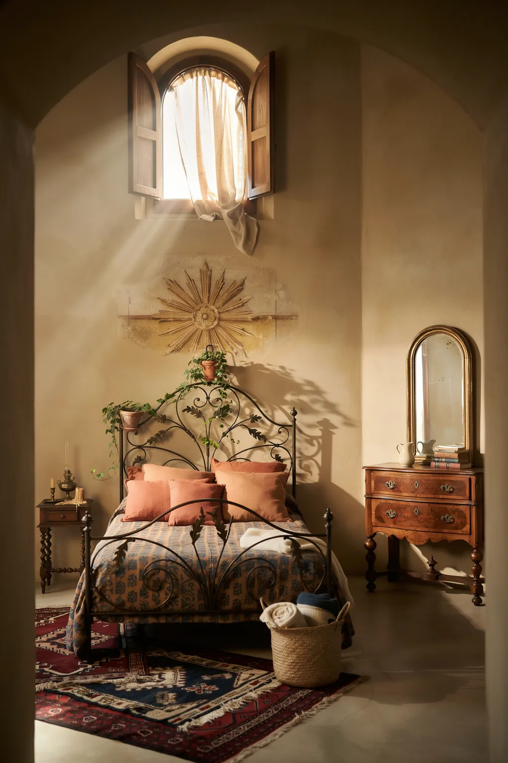 Ornate Scroll Metal Bed Romance