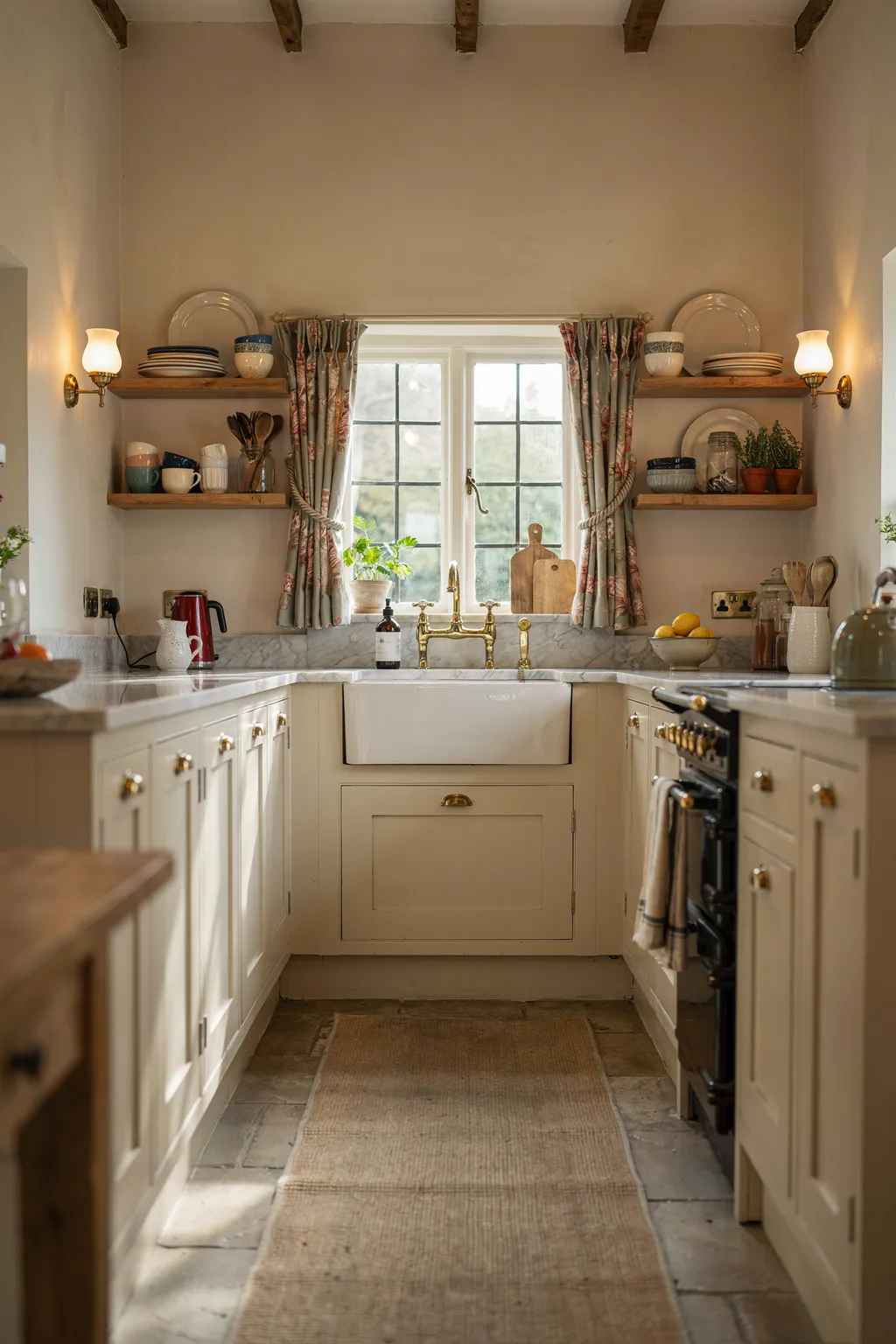 U-Shaped Cottage Kitchen Ideas