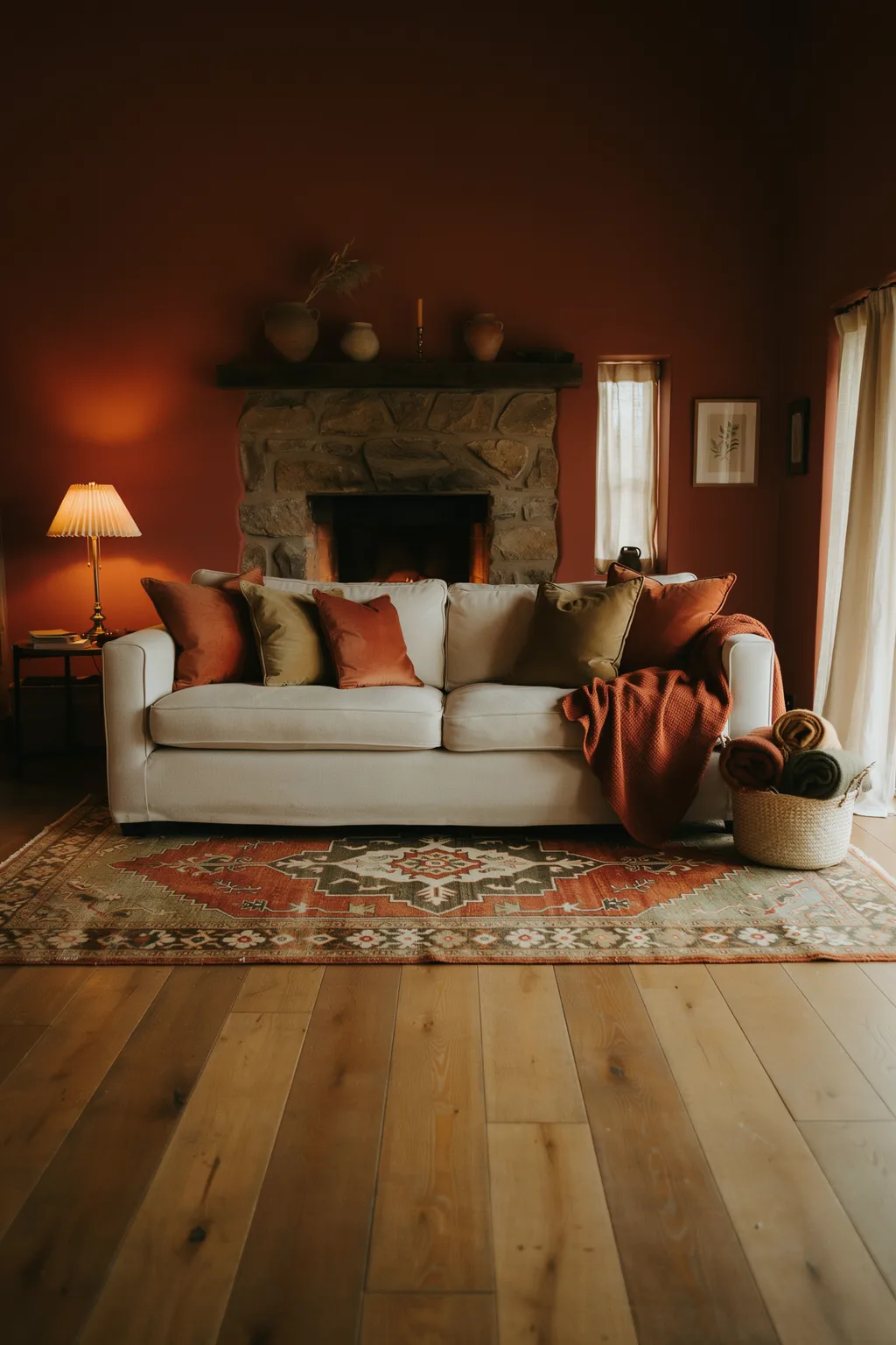 Paint the Walls Terracotta for a Warm Glow