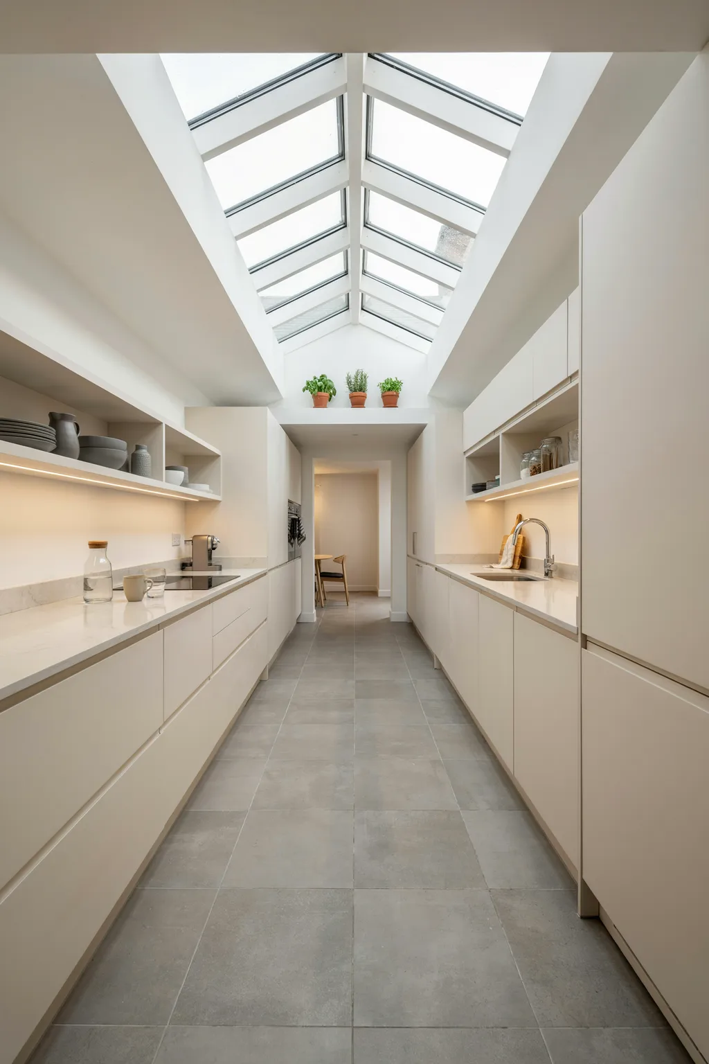 Skylight Galley Kitchen Ideas