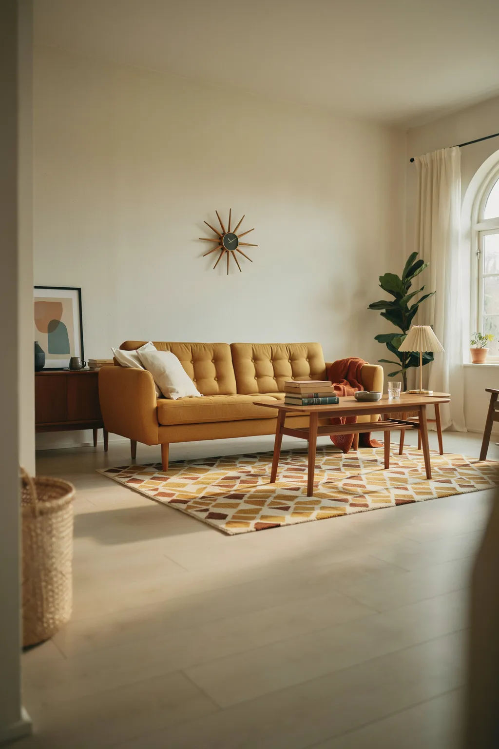 Mid-Century Modern Small Living Room