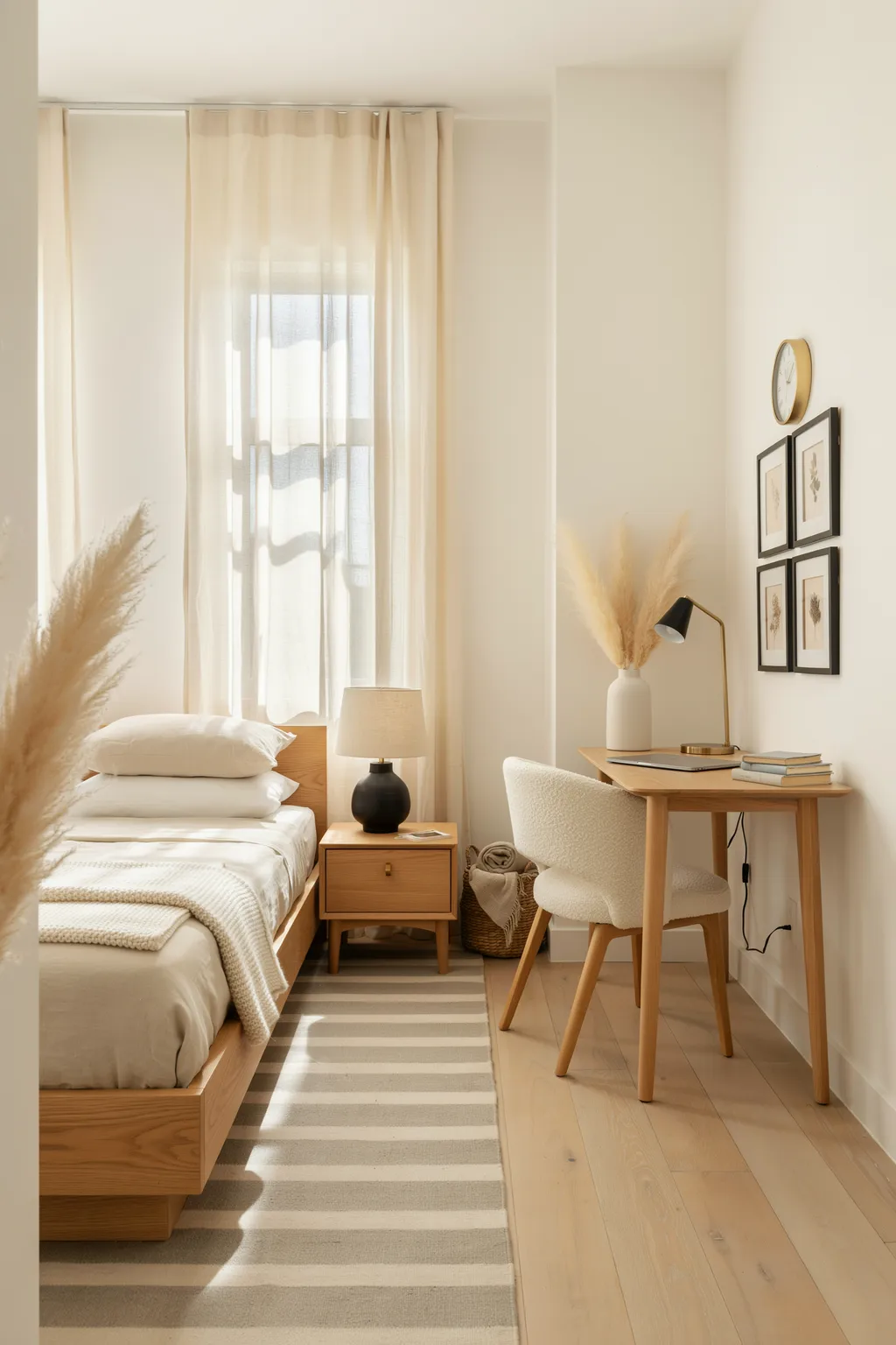 Calm Work-From-Home Bedroom Nook