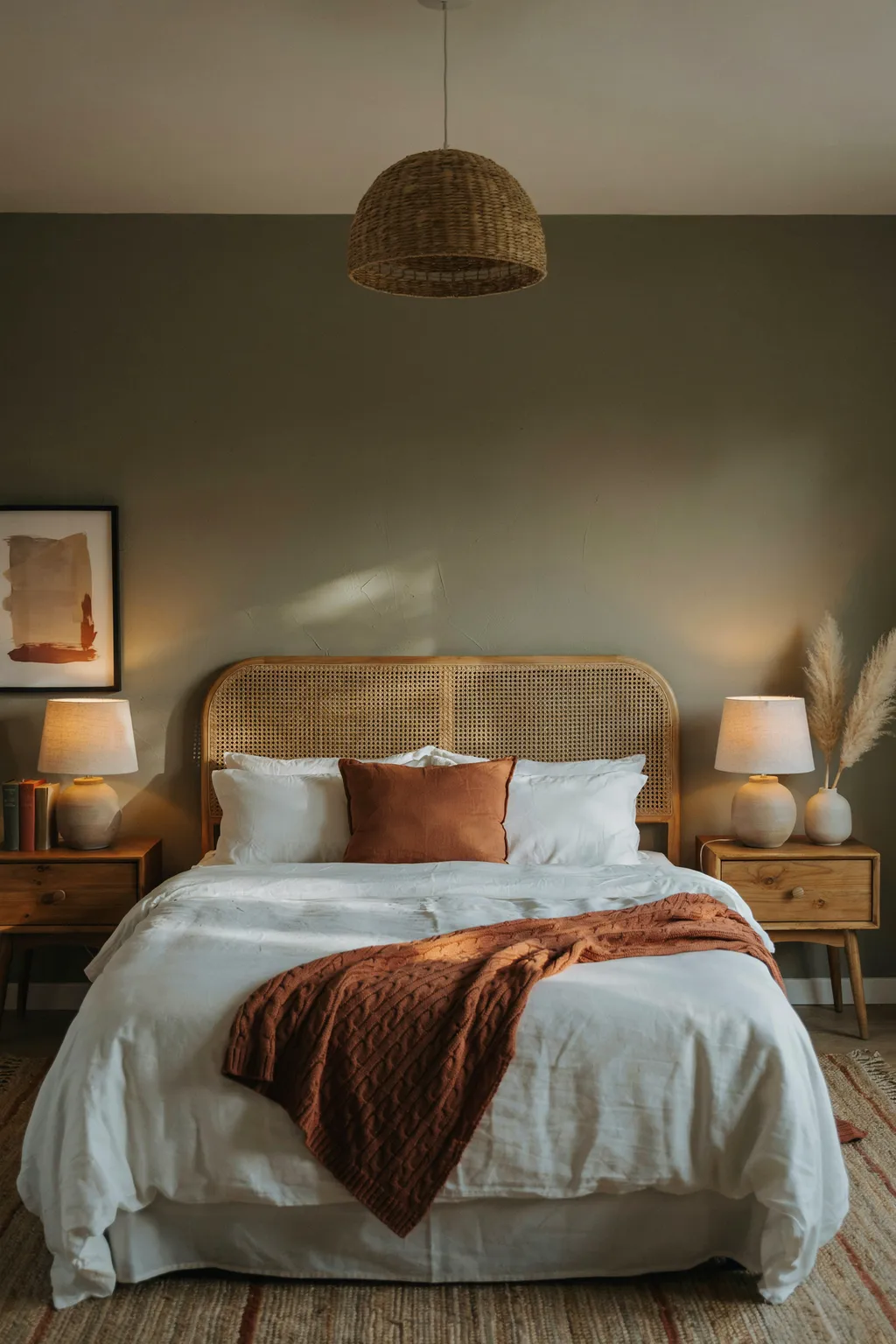 Earthy Green Bedroom That Feels Calm