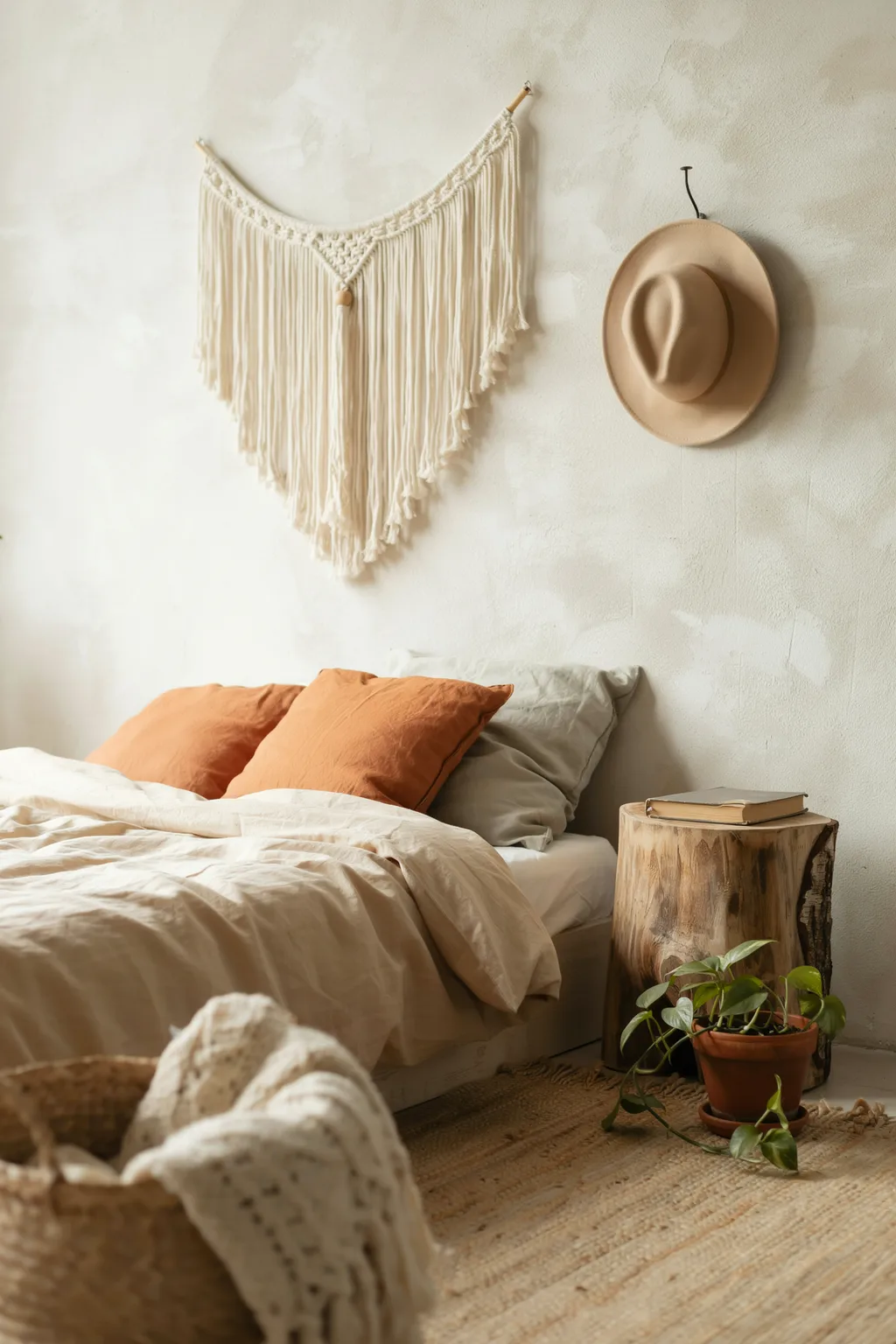 Layer Texture With Macramé and Felt