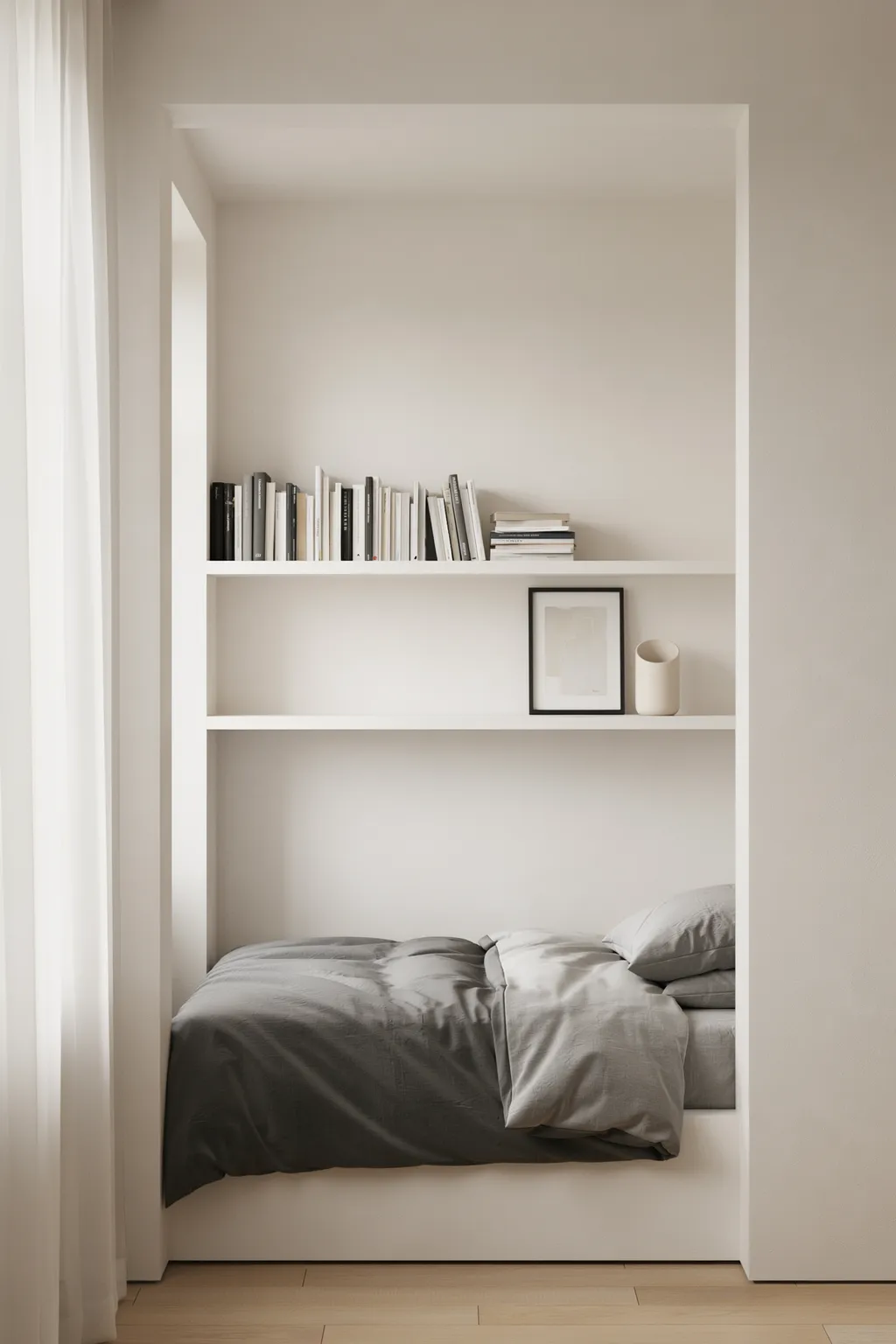 Style Shelves With a Calm Tonal Palette