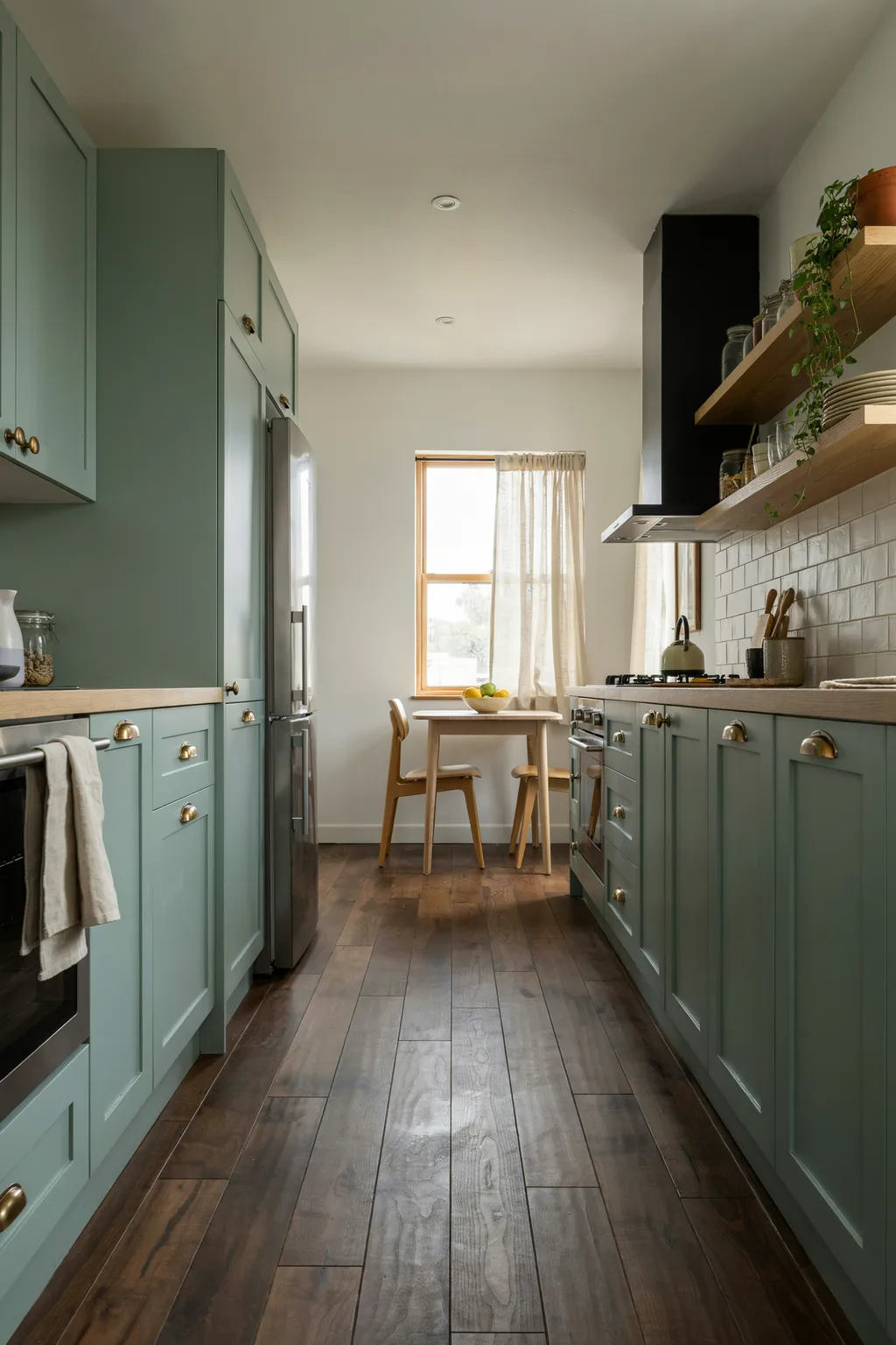 Eat-In Galley With Retro Fridge