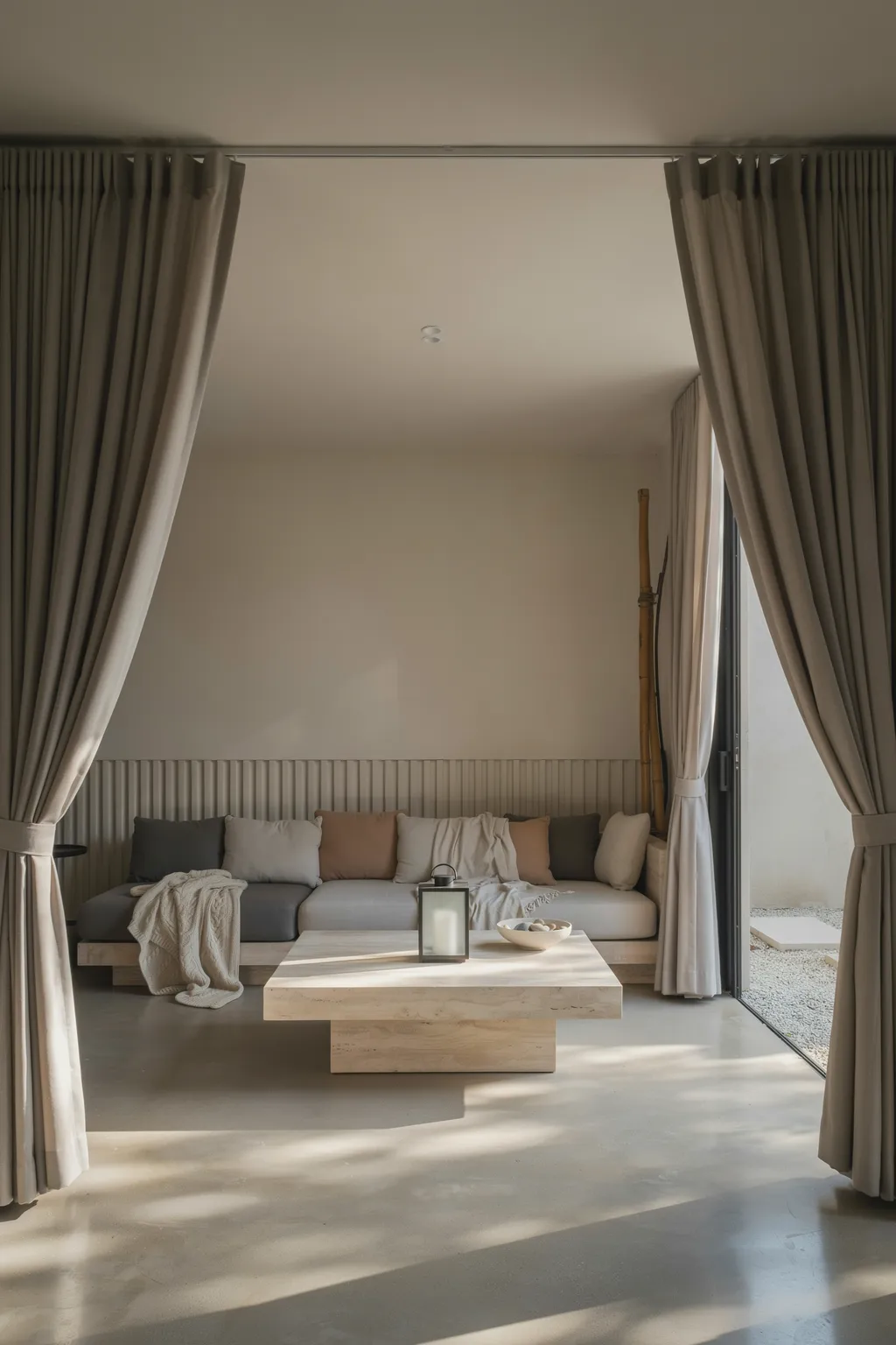 Privacy Curtains for a Cabana-Style Patio