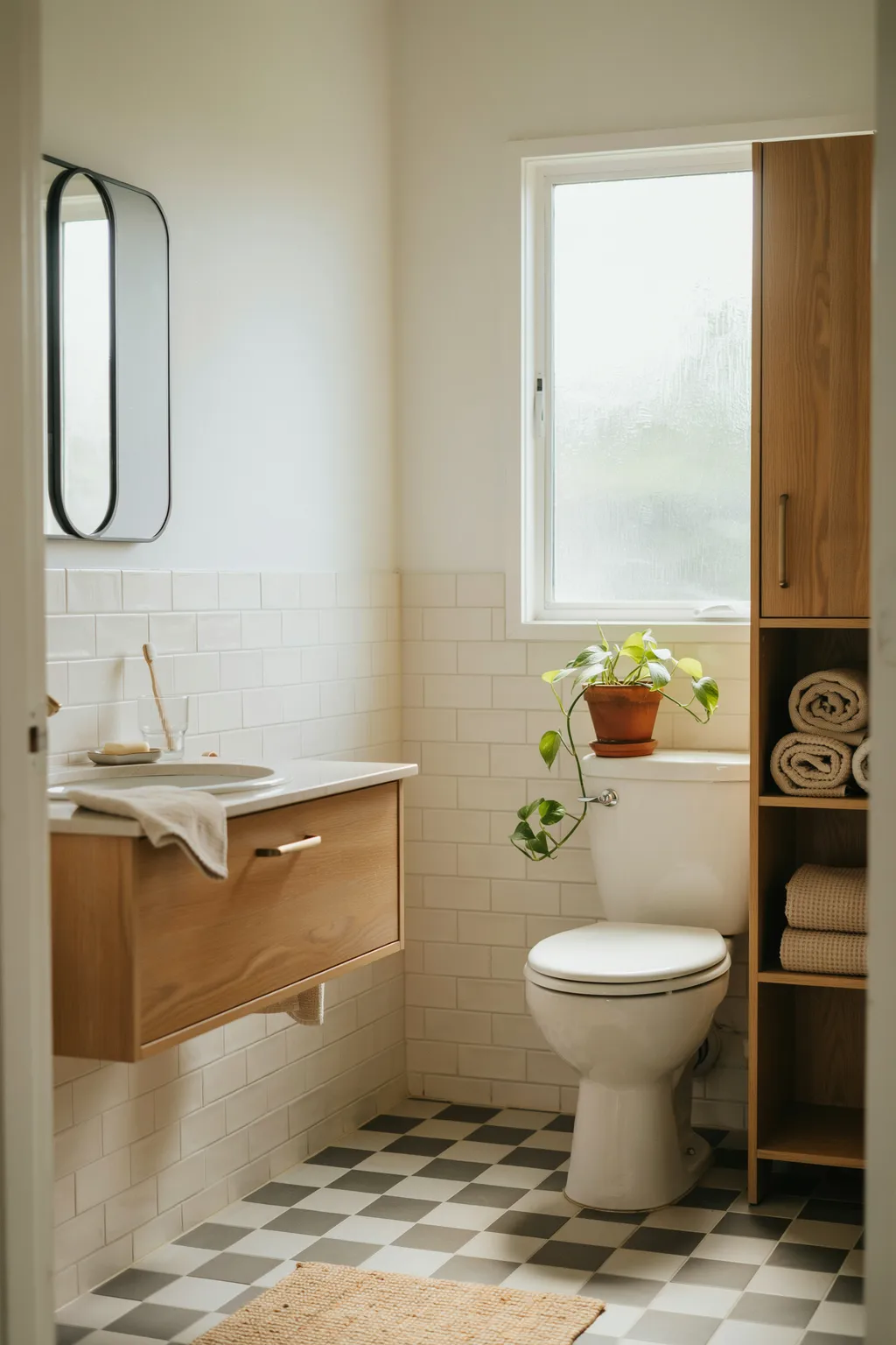 Add a Tall, Narrow Linen Tower
