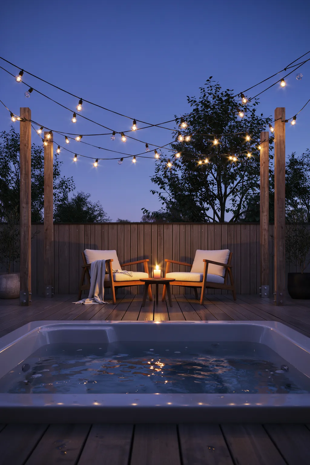String Lights Turn Any Tub Into A Retreat
