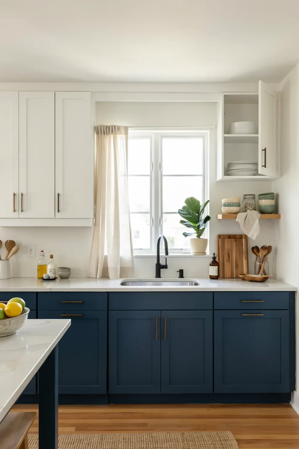 Two-Tone Blue Kitchen Idea