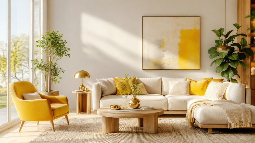 yellow living room ideas