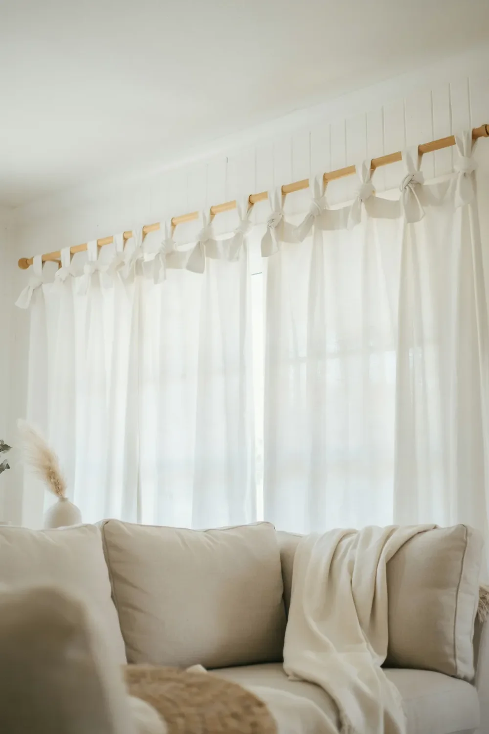 Tie Top Curtains for Light, Airy Windows