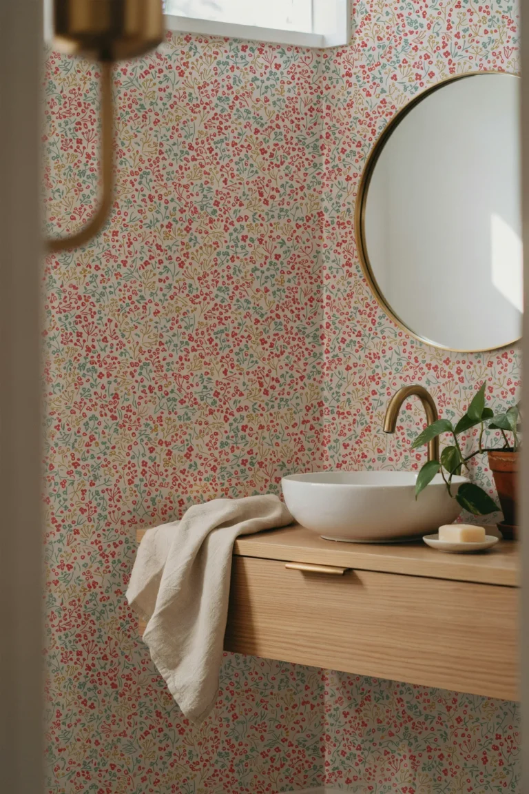 Tiny Ditsy Prints Read as Texture, Not Pattern