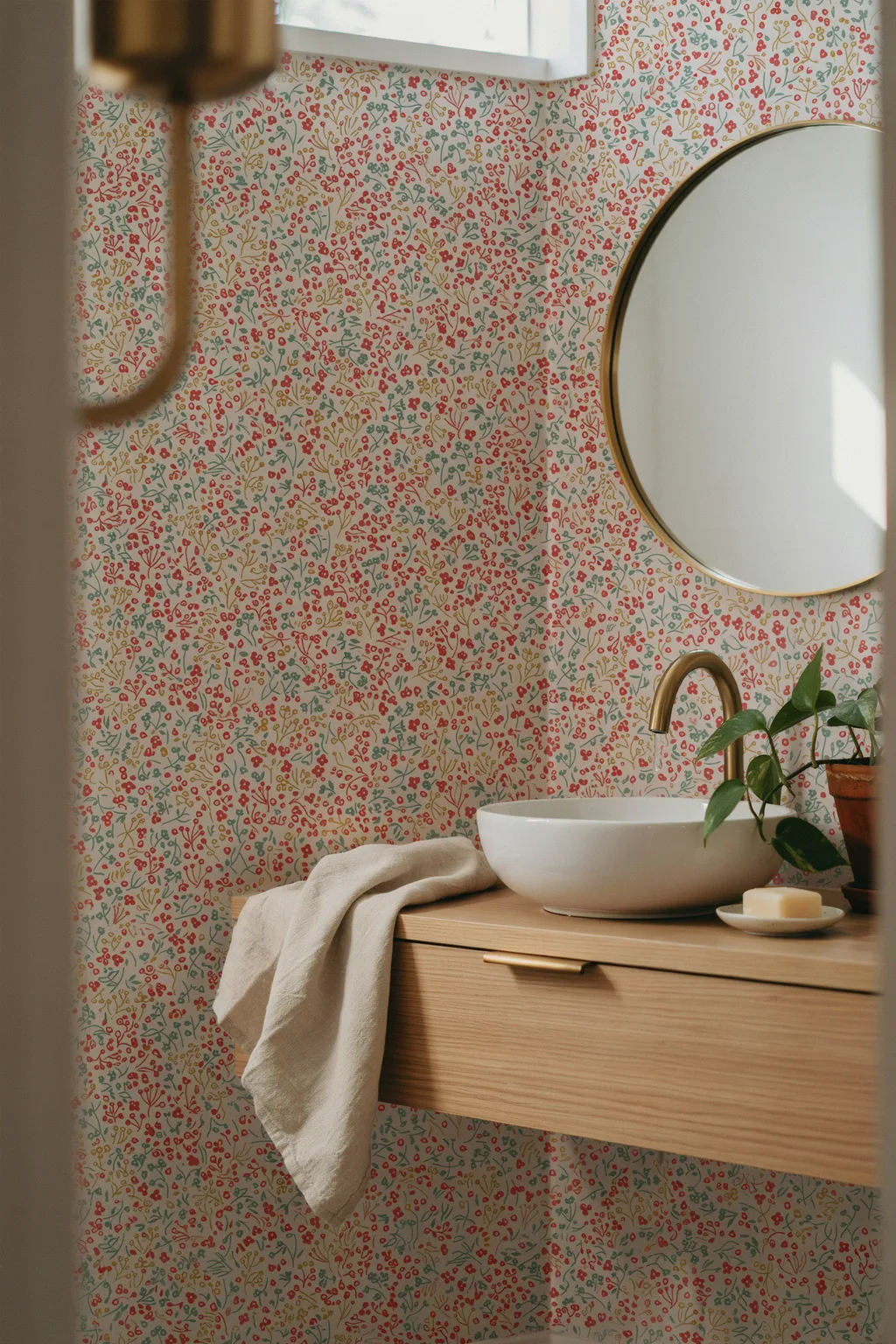 Tiny Ditsy Prints Read as Texture, Not Pattern