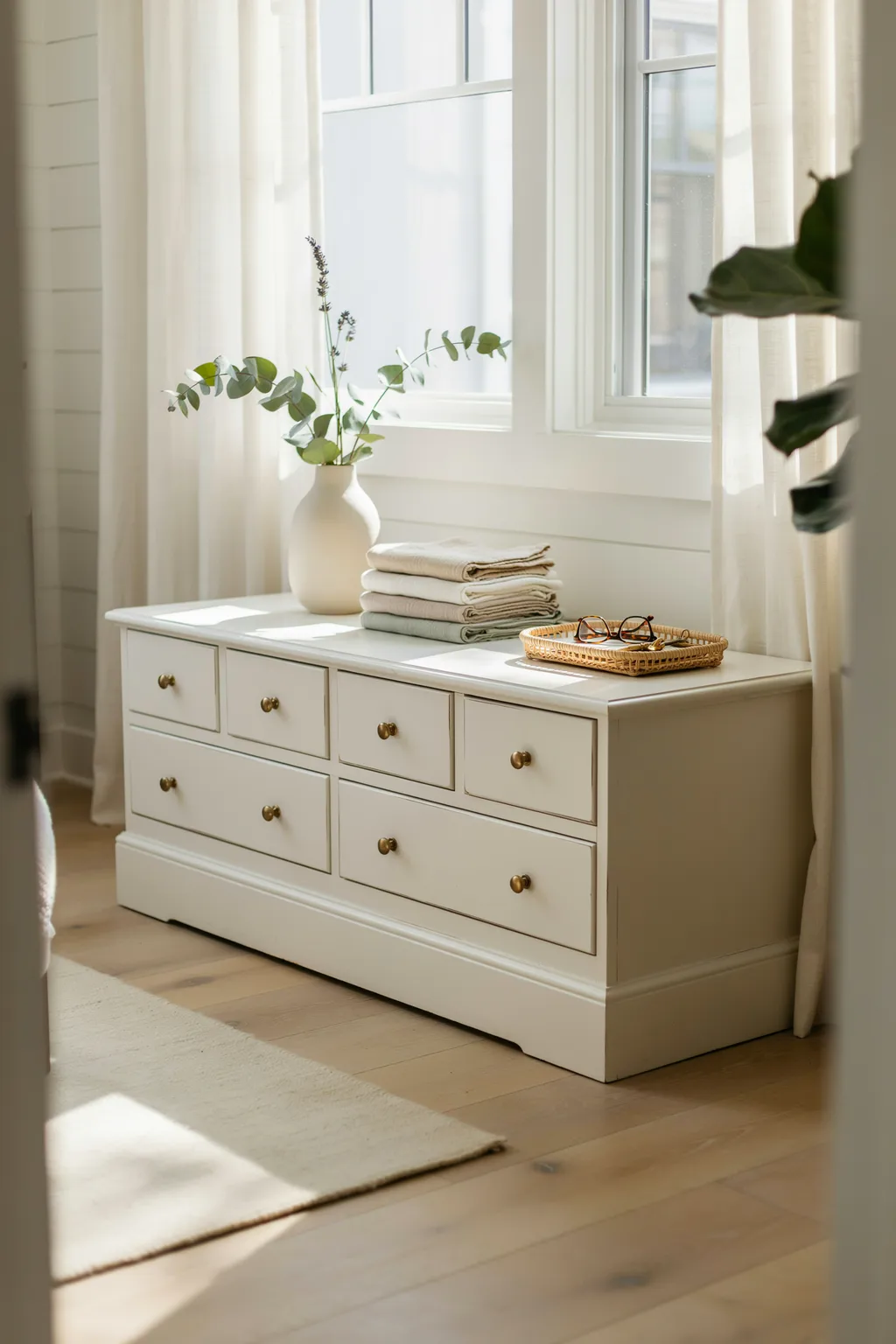 Tuck a Low Dresser Under the Window