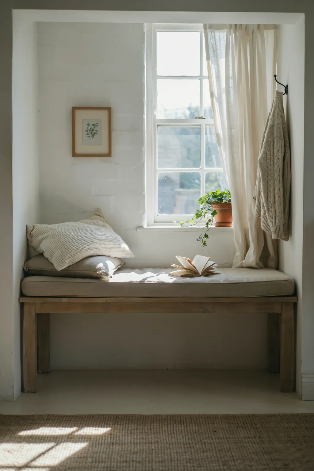 Turn the Window Wall Into a Cushioned Sitting Nook