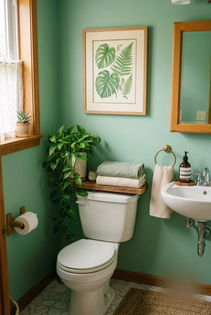 Shelf Over Toilet Tank Small Bathroom