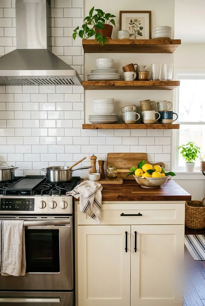 Subway Tile Backsplash Kitchen Makeover Idea