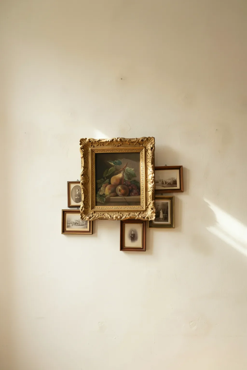 Gilded Oil Still-Life Corner Anchor