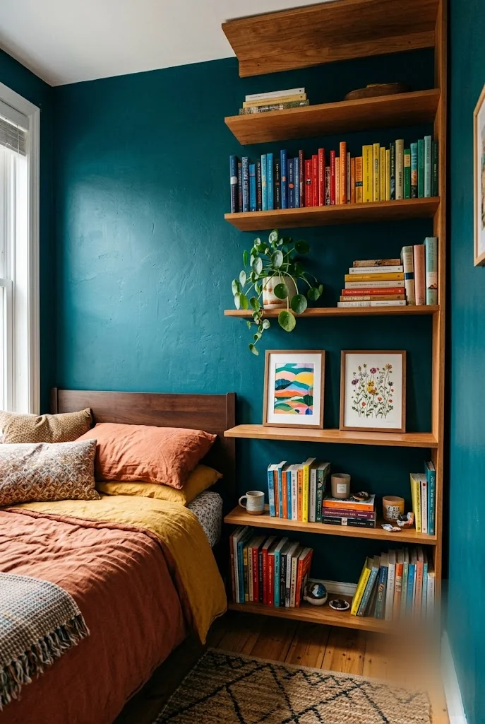 Floor-to-Ceiling Styled Shelving