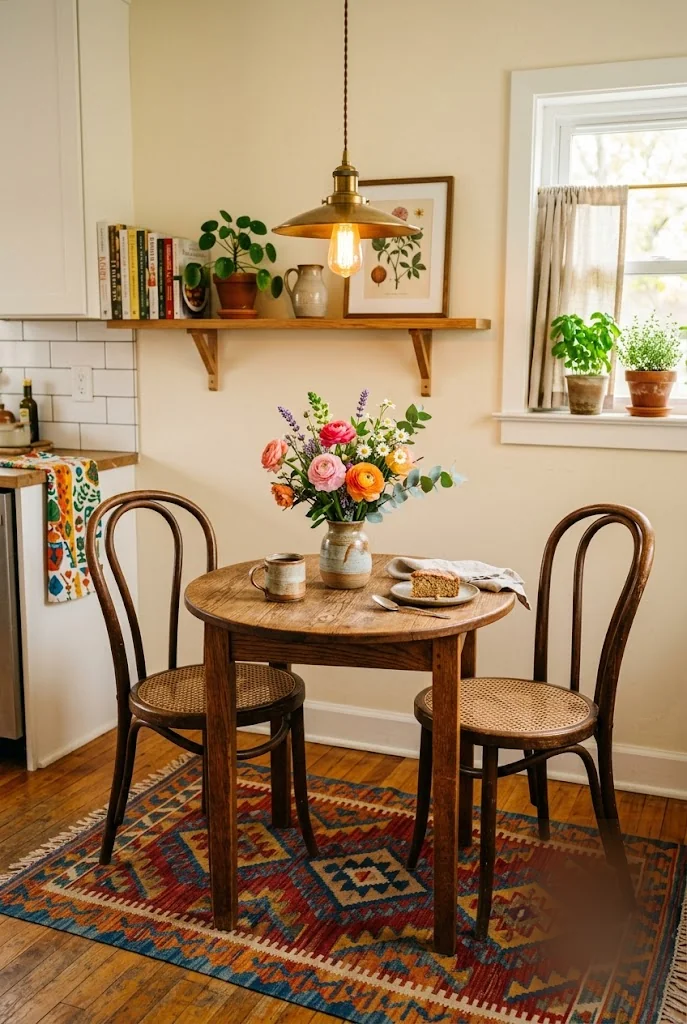 Small Dining Nook Budget Kitchen Makeover