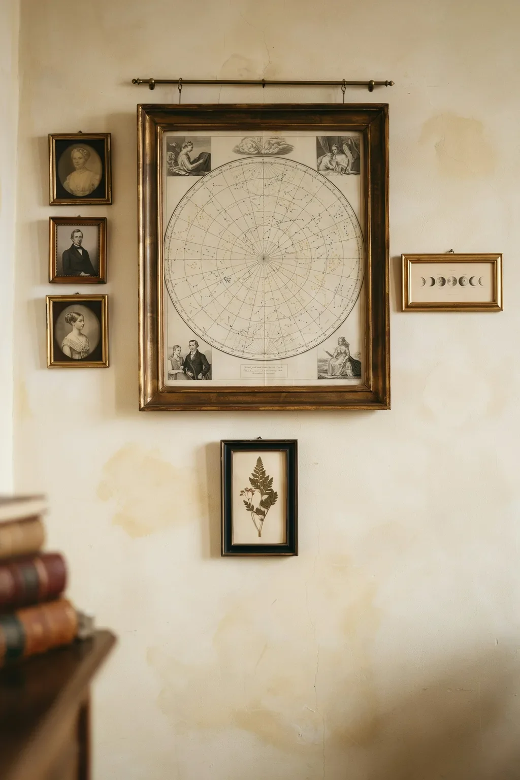 Antique Celestial Chart Gallery Wall