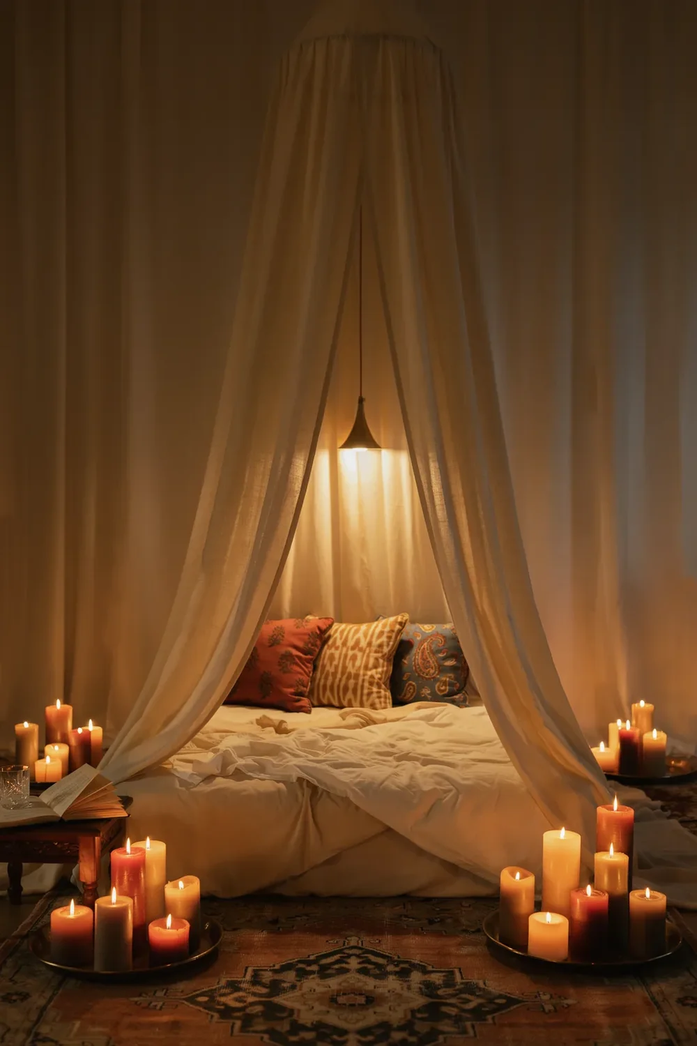 Floor-to-Ceiling Canopy Bedroom Idea, Cocoon Nook