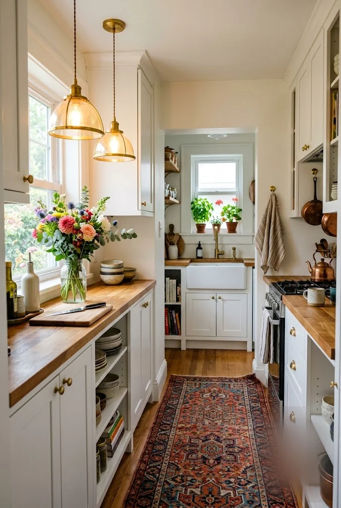 Pendant Light Budget Kitchen Makeover Idea