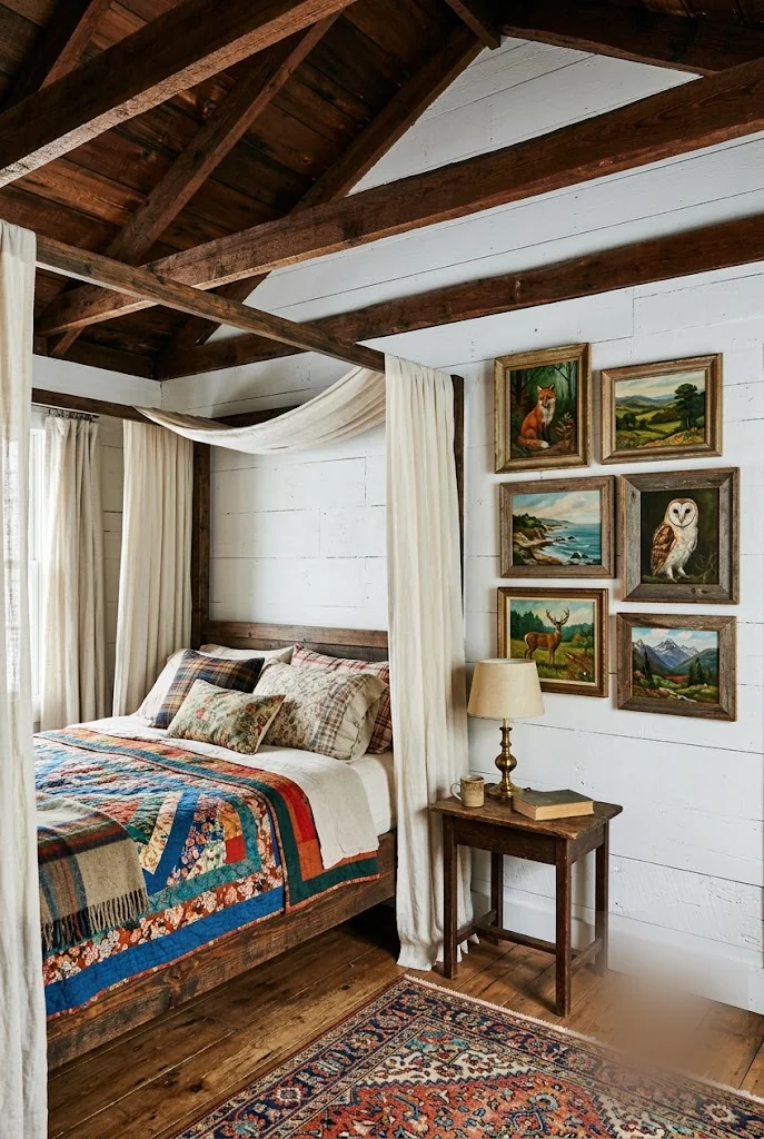 Fox, Owl, and Deer Painting Gallery Wall