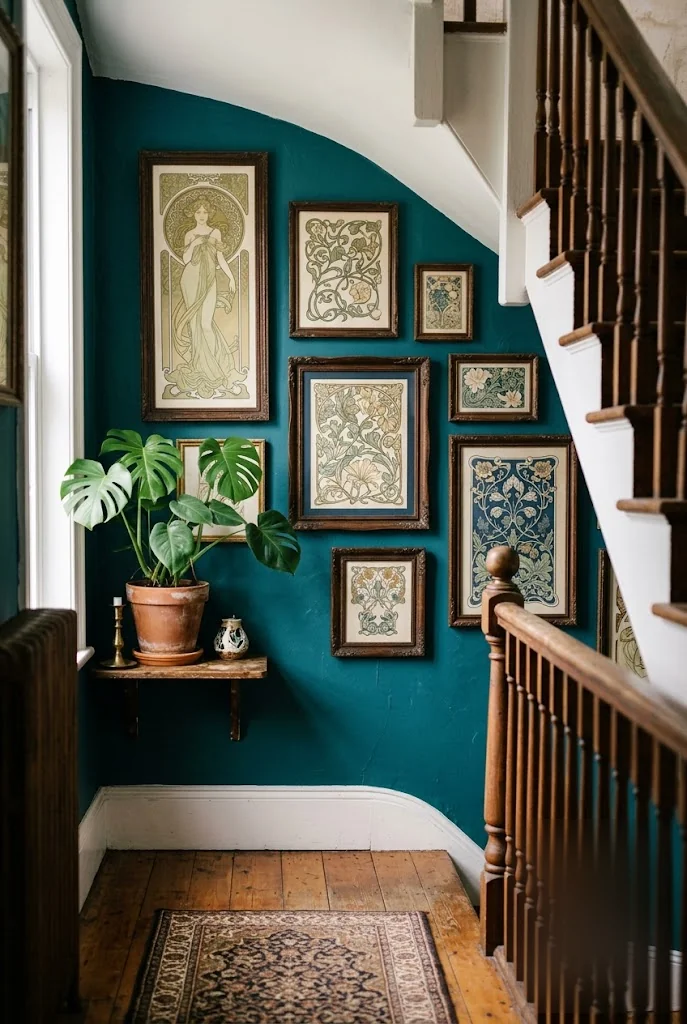 Flowing Art Nouveau Print Gallery Wall