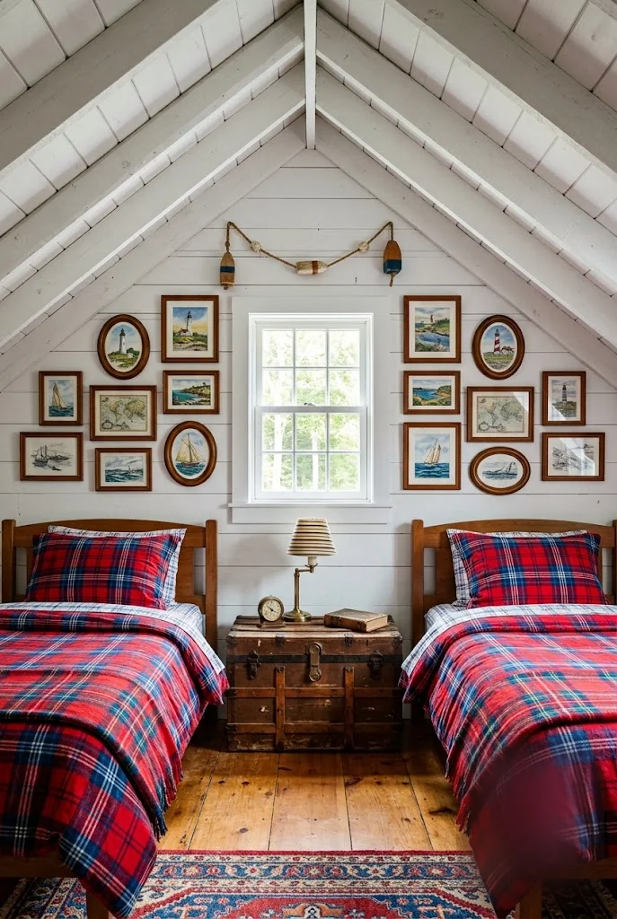 gallery wall ideas - Symmetrical Gallery Wall With Matching Frames