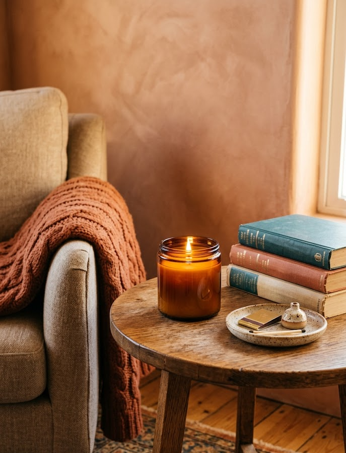 Amber Candle Styling Idea