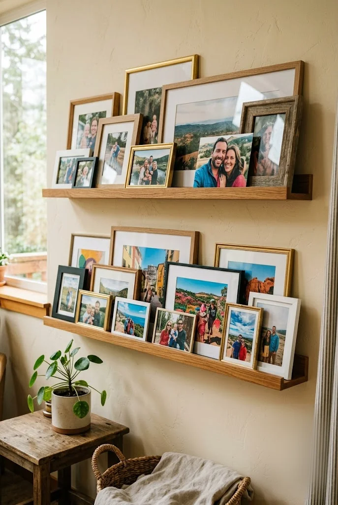 Floating Picture Ledges for Leaning Frames