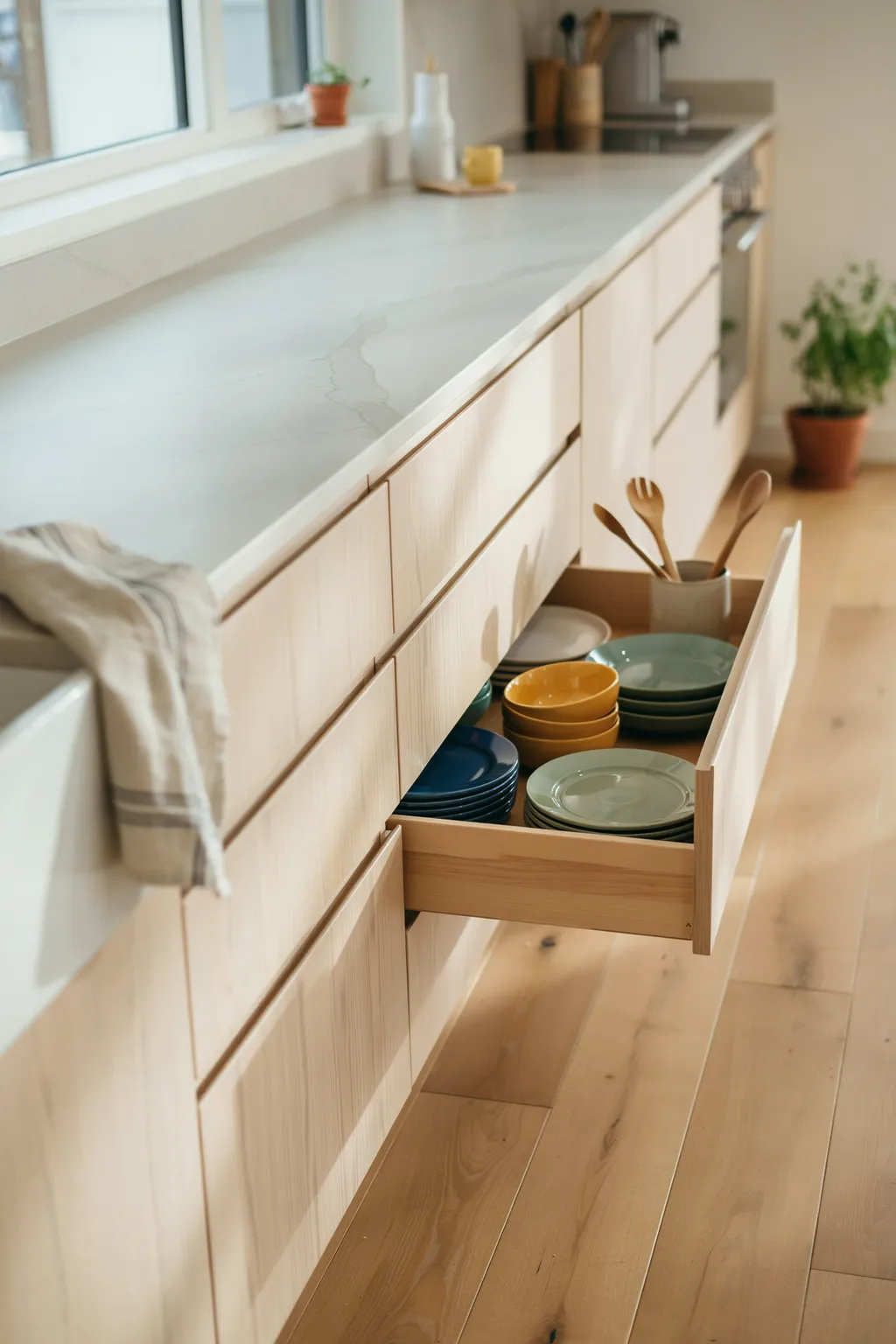 Natural Wood Cabinets, and How to Dodge the Orange-Oak Trap