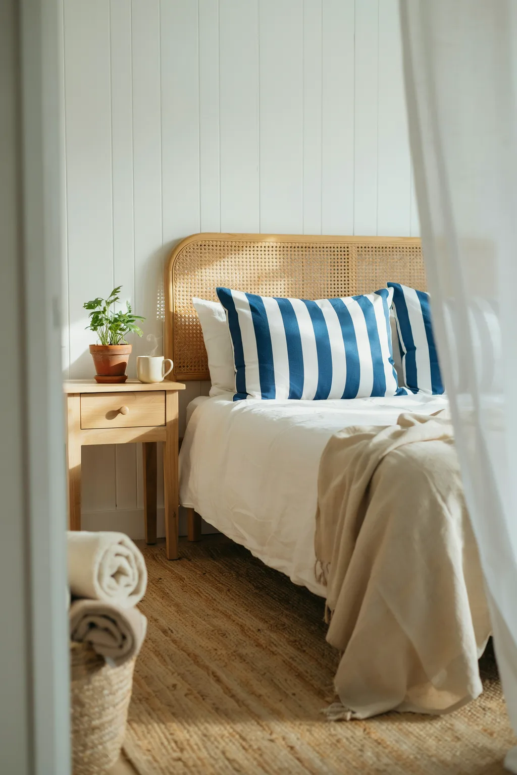 Add a Third Color That Is Not a Color: Rattan, Jute, and Raw Oak