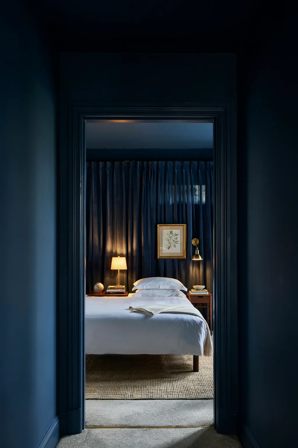 Go Dark Navy on All Four Walls in a Small Bedroom