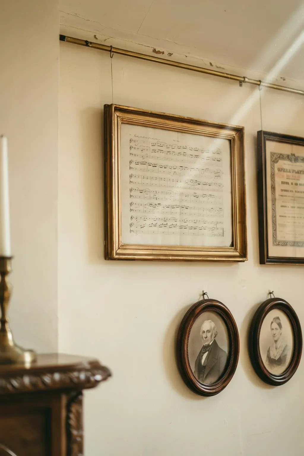 Vintage Sheet Music Gallery Wall