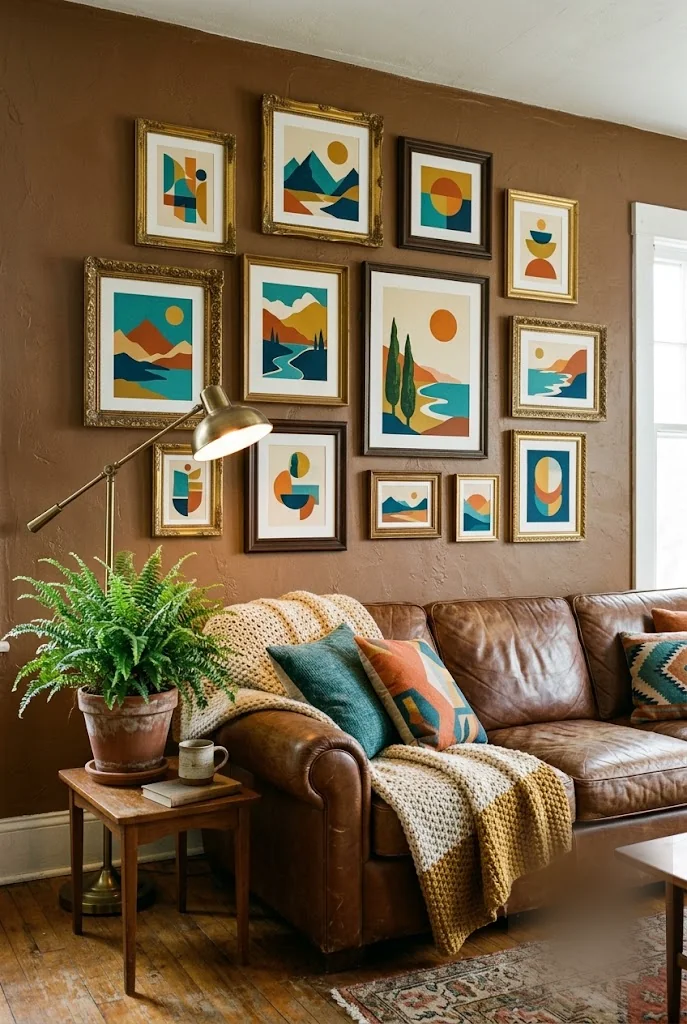 Dense Salon-Style Gallery Wall Hang