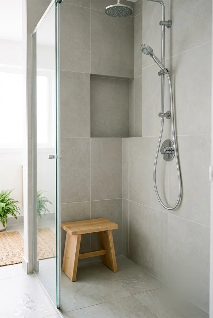 Minimalist Small Shower Design