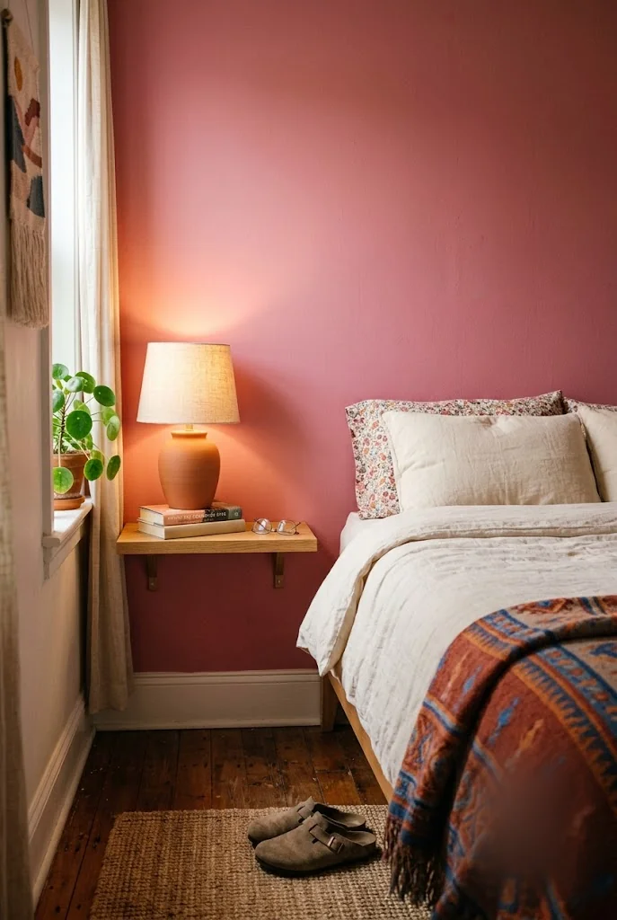 Slim Floating Nightstand Shelf
